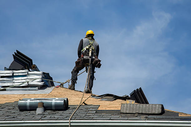 Professional Gutter Installation technician working in East Palestine, OH